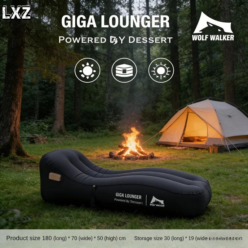 Fauteuil gonflable automatique à un clic, canapé gonflable léger pour les voyages - rechargeable par