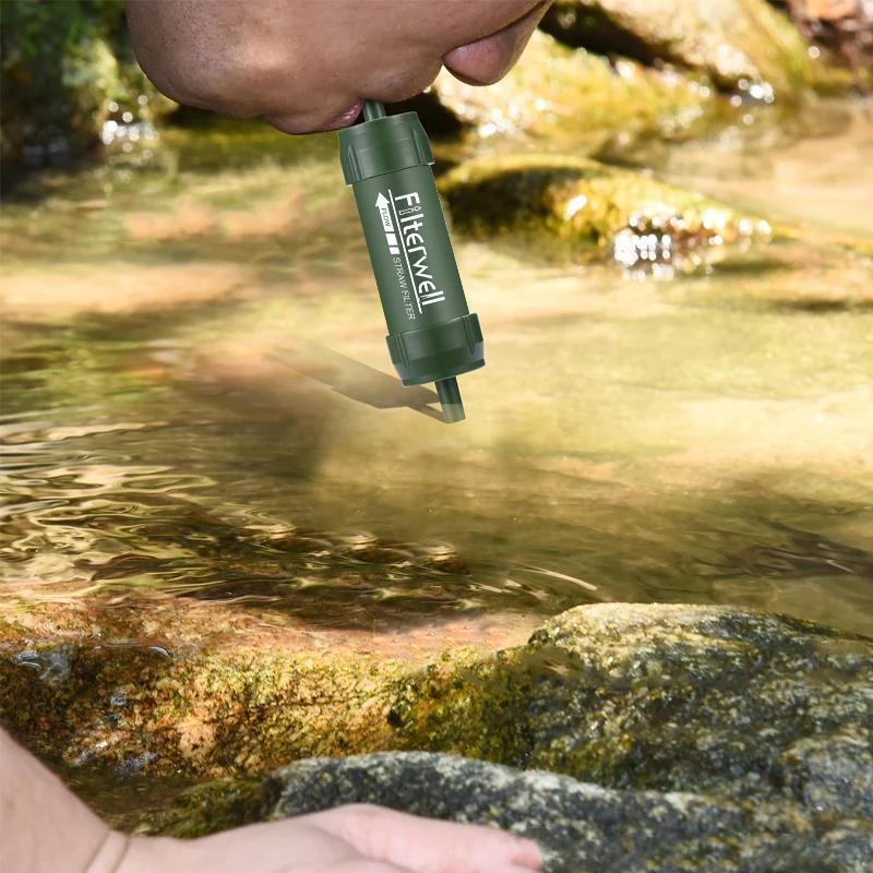 Westtune Mini filtre à eau extérieur paille Camping Purification Portable randonnée purificateur d'e