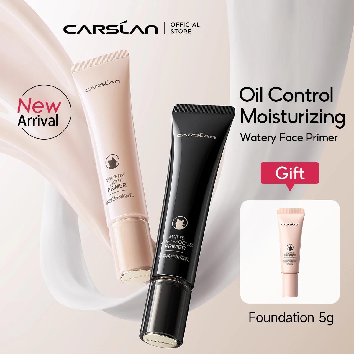 CARSLAN – apprêt pour le visage léger à l'eau, contrôle de l'huile longue durée, hydratant pour fond
