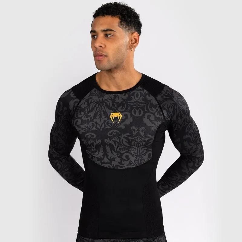Chemises de sport pour hommes, vêtements de sport décontractés, hauts de boxe, entraînement de comba