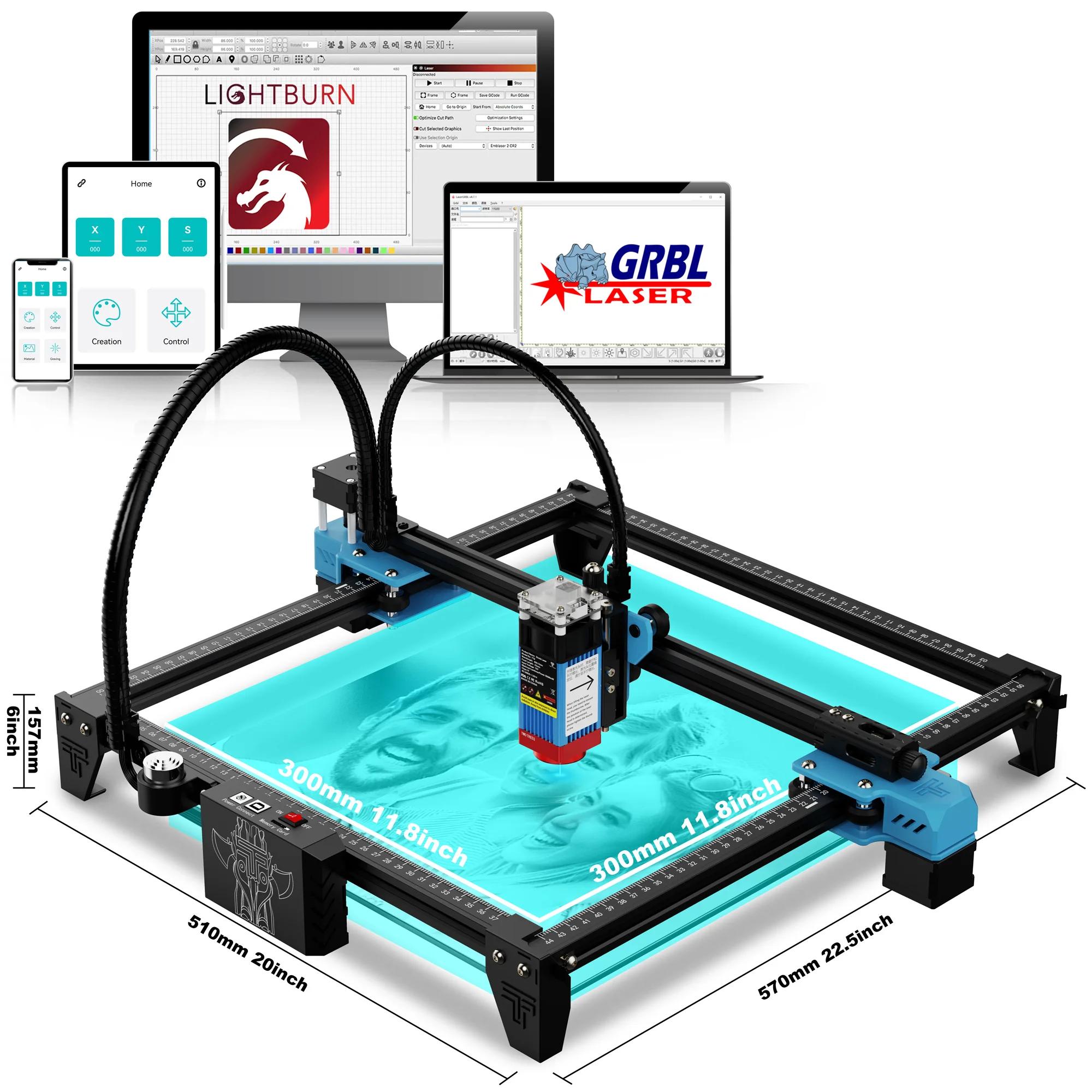 TT-5.5S 40W machine de gravure laser cadre machine de gravure laser spot comprimé LD + FAC 5.5W impr