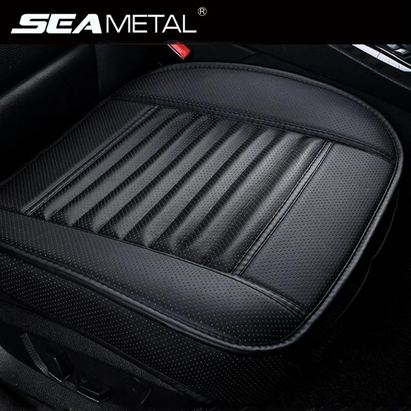Juste de siège de voiture en cuir, intérieur, coussin, protecteur, polymères, universel, tapis, acce