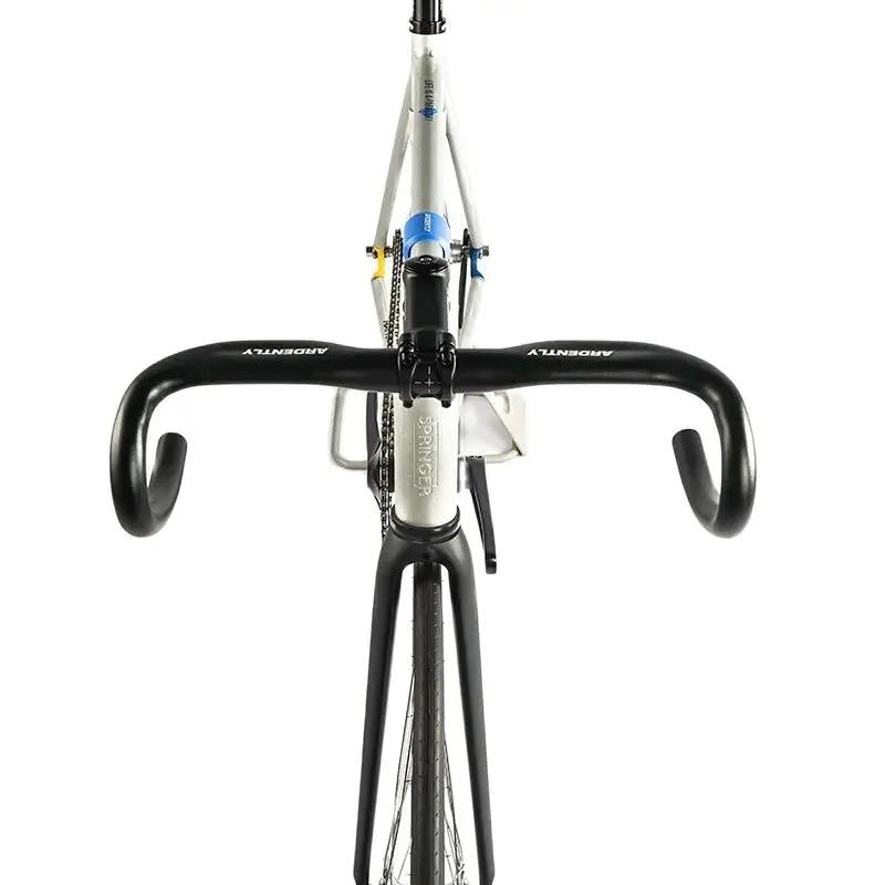 Guidon de vélo de route en aluminium à pignon fixe, barre de direction de vélo de course 31.8/380mm,