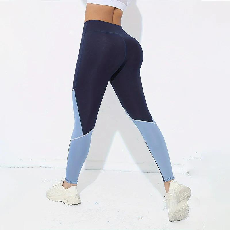 Leggings de pantalons de yoga taille haute colorés pour femmes Leggings d'entraînement de contrôle d
