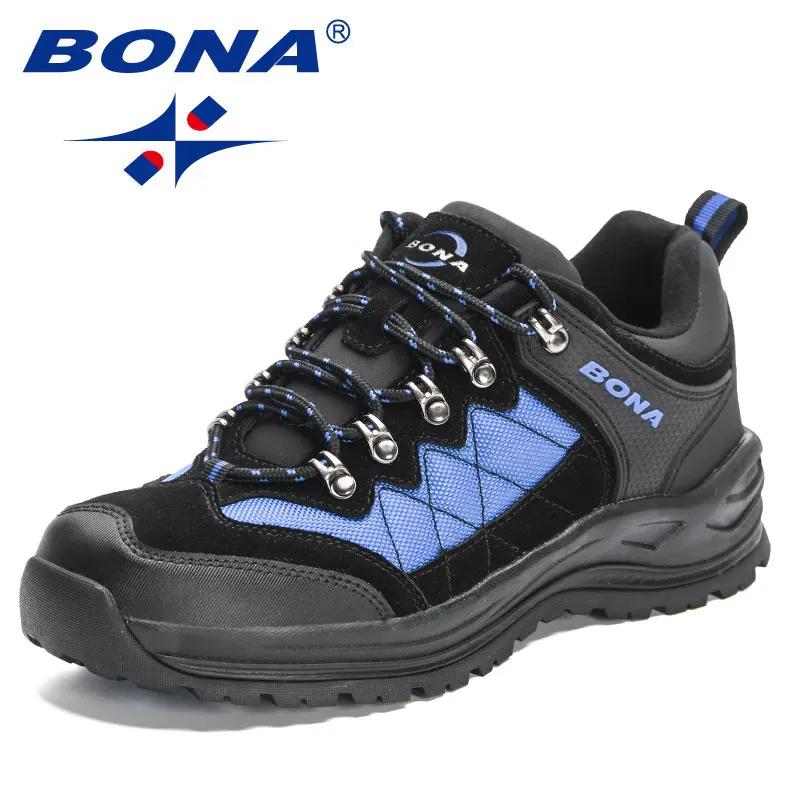 BONA-Chaussures de randonnée pour homme, baskets de trekking, de marche, de pêche, de camping, de jo
