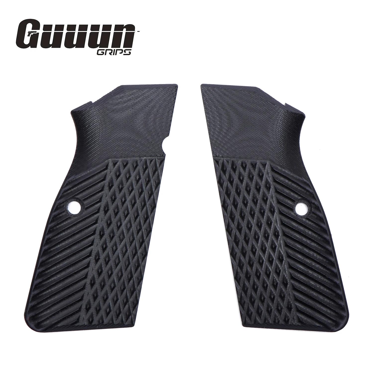 Poignées Guuun G10 pour Browning Hi Power et Tisas Regent BR9, Texture diamant ailes d'aigle