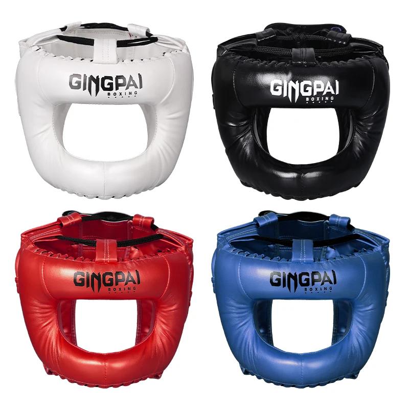Protection de la tête fermée, pont nasal, casque de combat de boxe, protecteur d'entraînement entièr