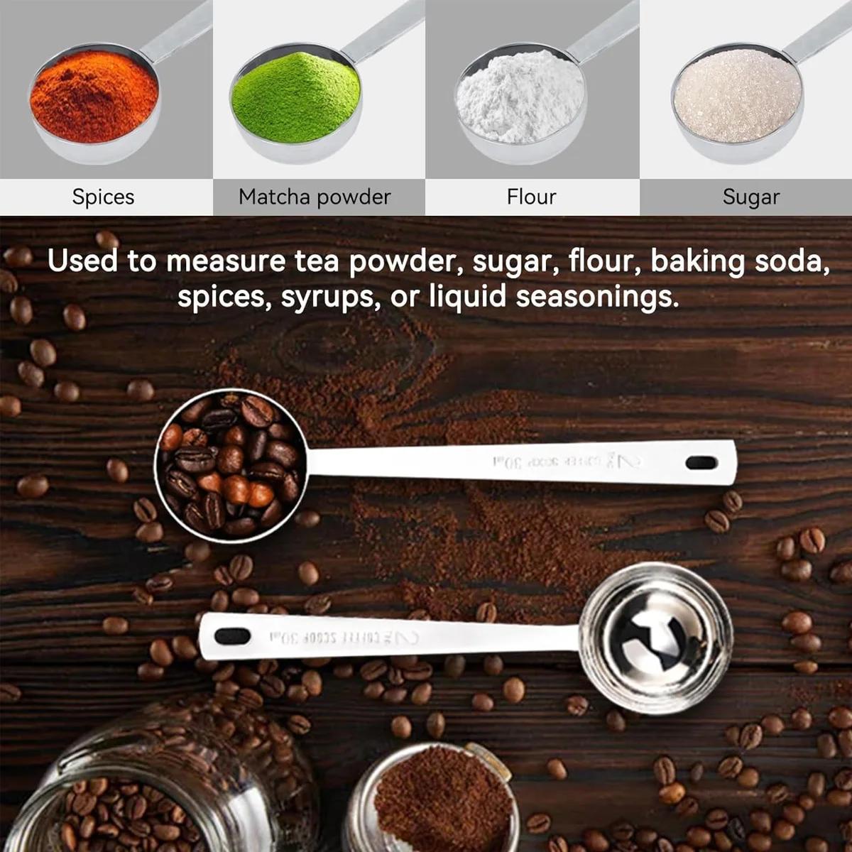 Cuillère à café en acier inoxydable, cuillère à soupe cuillère à mesurer cuillère à café à Long manc