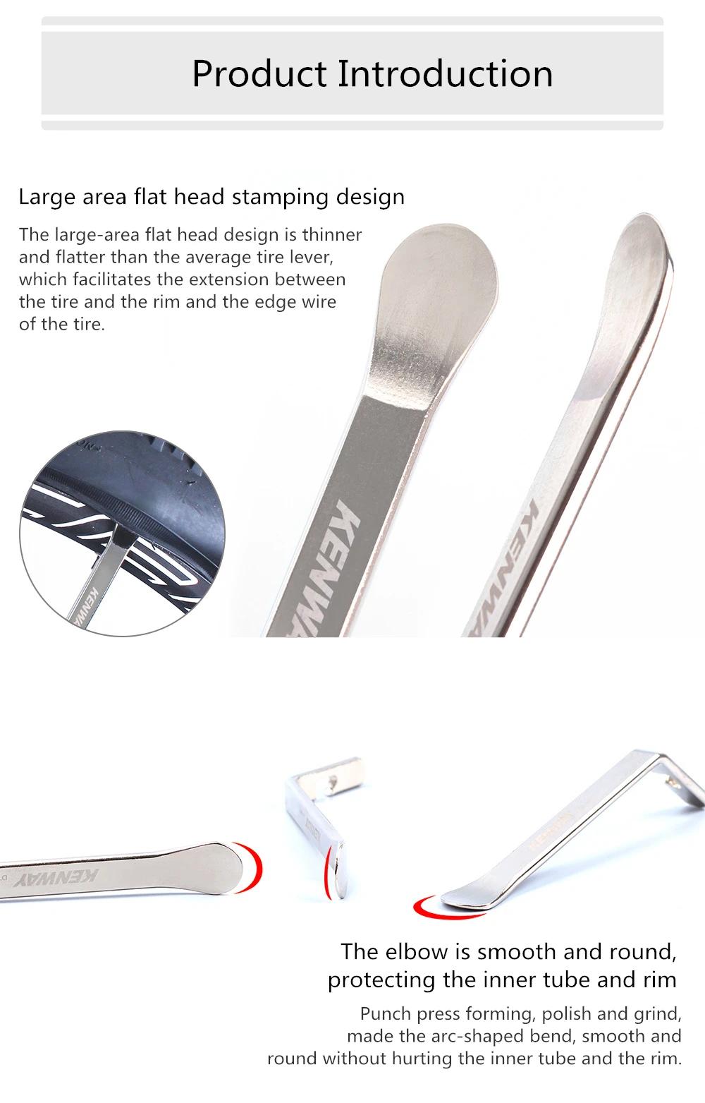 Risque KENWAY 3 pièces/ensemble vélo vélo acier pneu bâton cuillère Tube outil de réparation Nylon p