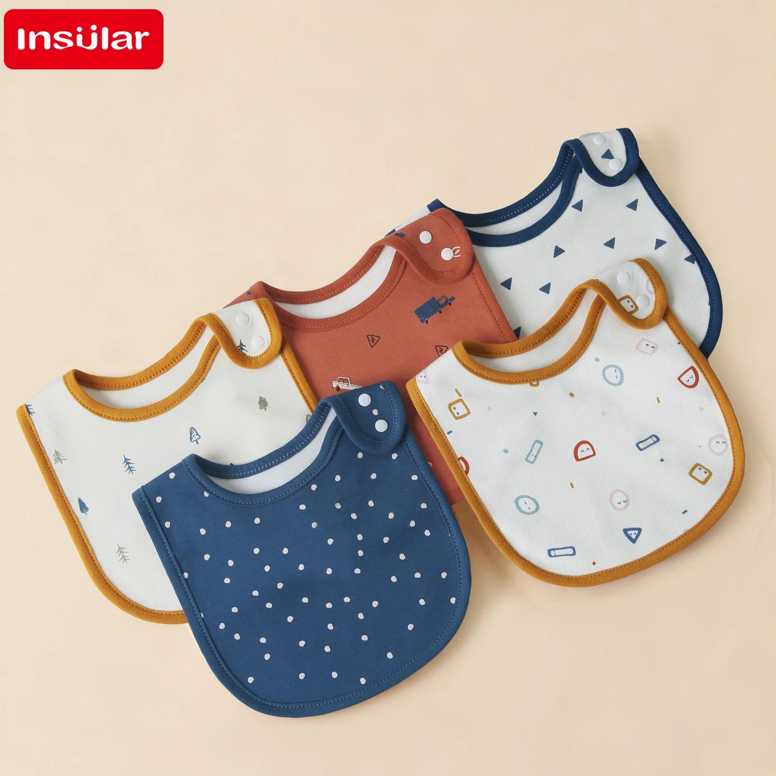 Bavoirs pour bébé en forme de U, serviette de salive pour bébé, facile à essuyer, tissu pour manger 