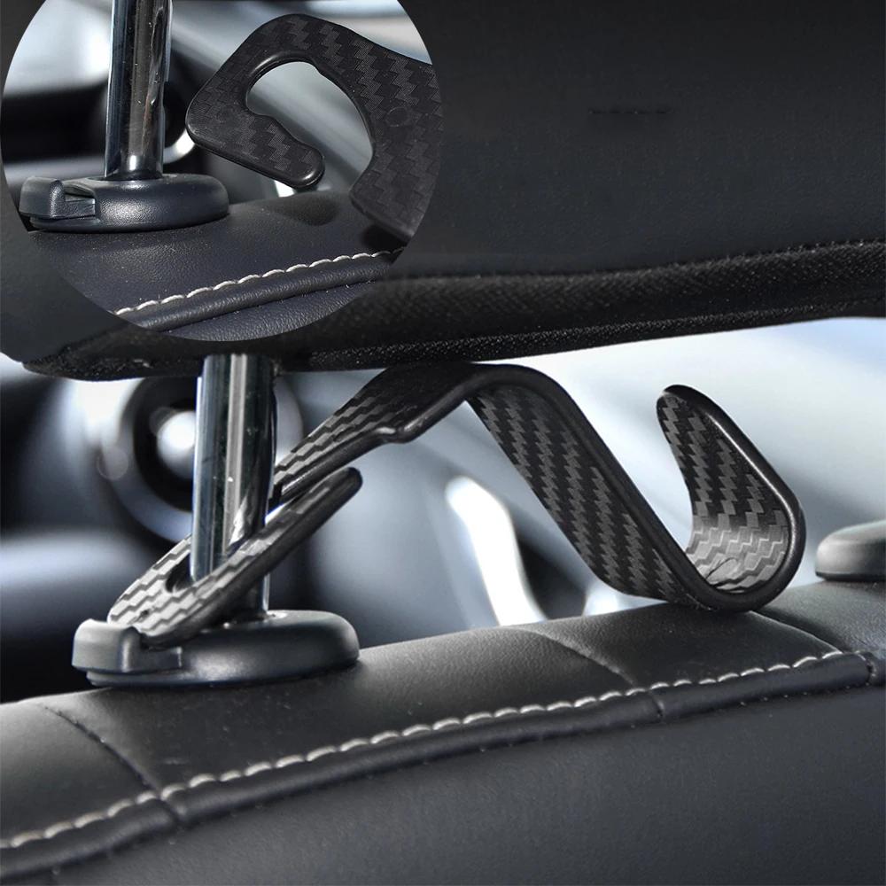 Crochet universel pour appui-tête de siège de voiture, 1/2/4 pièces, cintre de rangement pour siège 