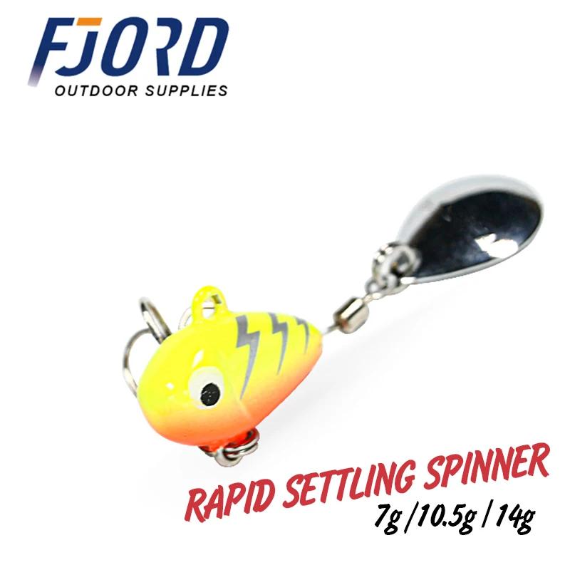 FJORD Spinner cuillère métal VIB queue réglage rapide 7g 10.5g 14g Swimbait leurre de pêche Mini gab