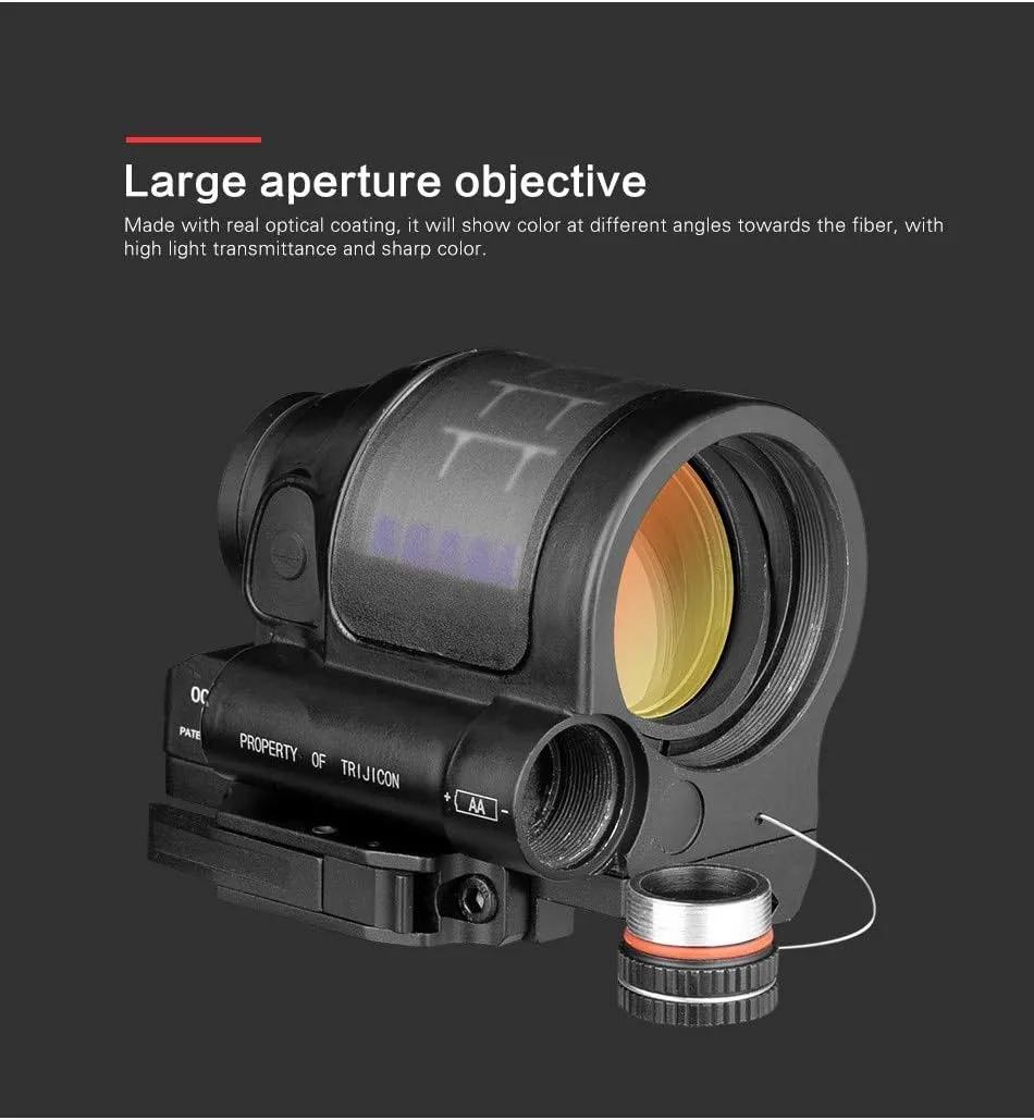 Lunette de visée à point rouge avec monture QD, système d'alimentation solaire, lunette de visée opt
