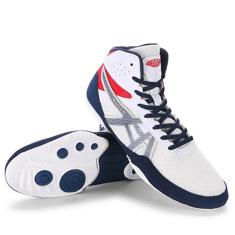 Chaussures de Lutte Hommes Femmes Baskets Entraînement Plein Air Boxe Sport Vol Grande Taille