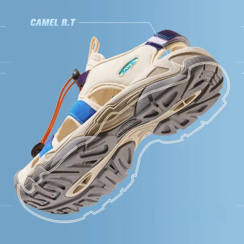 GOLDEN CAMEL-Chaussures Baotou pour femmes, sandales d'extérieur, non ald, résistantes à l'usure, dé
