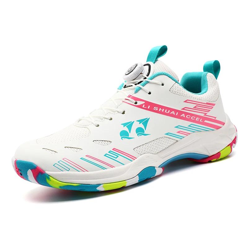 Baskets de Sport durables unisexes, chaussures d'entraînement stables pour Badminton, Tennis de Tabl