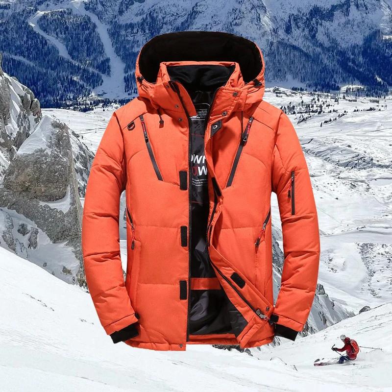 Doudoune coupe-vent trempée pour homme, veste de ski de montagne, sports de plein air, vêtements de 