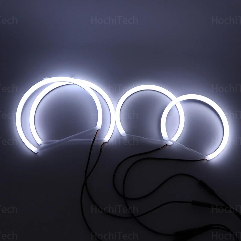 Kit LED Angel Eyes avec anneau blanc en coton, lumière de sauna à courbure, haute qualité, BMW E60 E