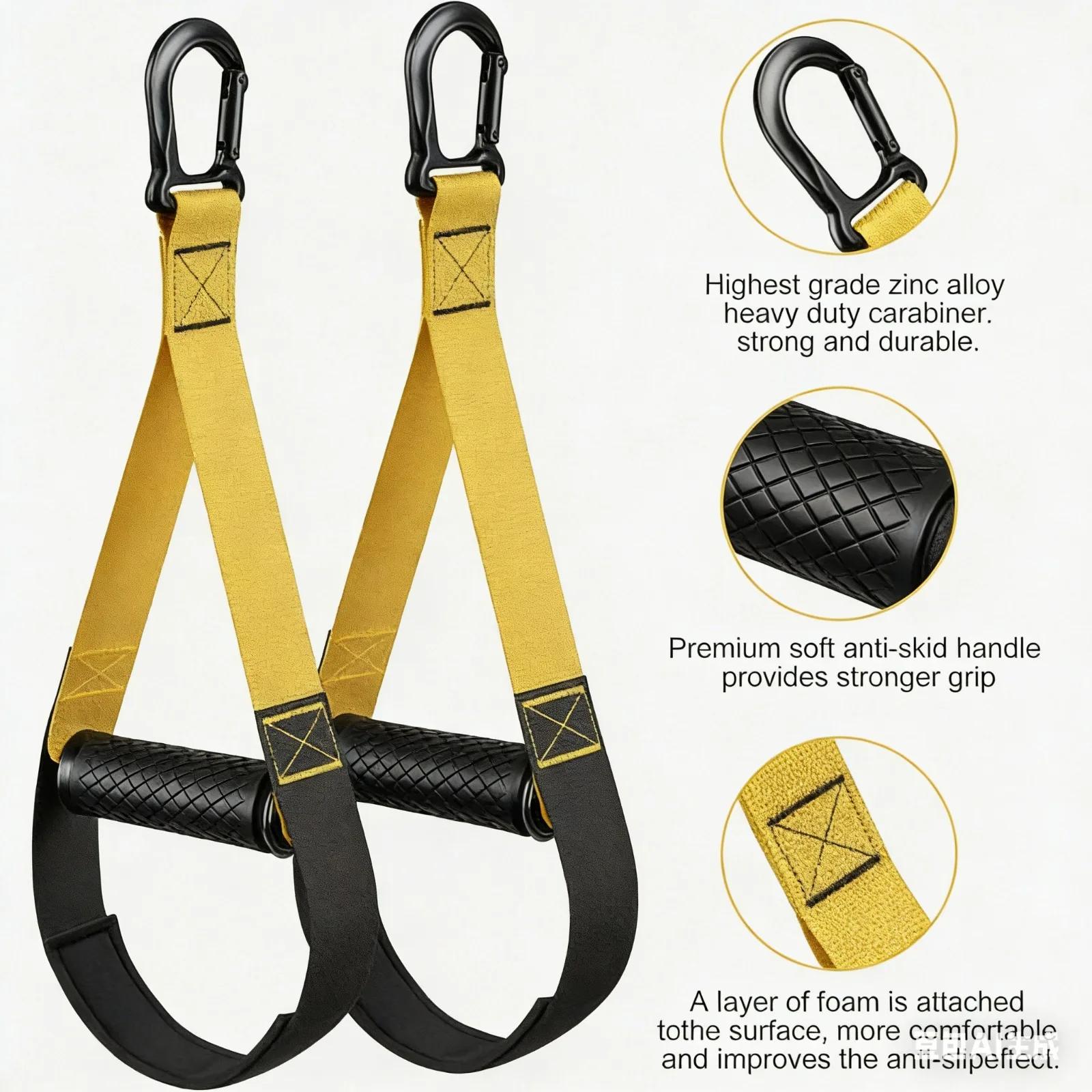 Kit d'entraînement de résistance pour l'entraînement du corps entier avec sangles de suspension, anc