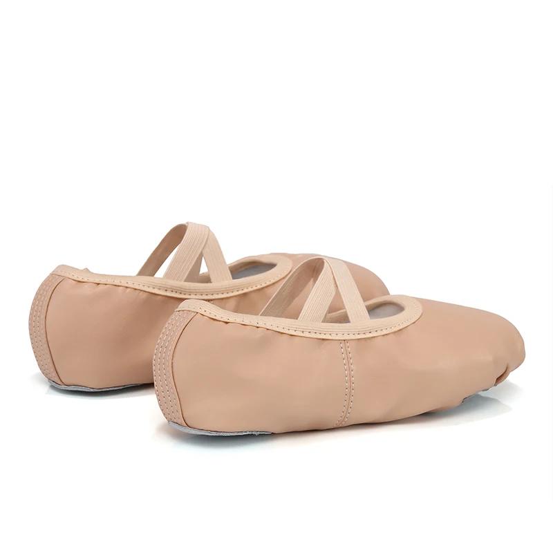 Chaussures de danse de Ballet pour filles et femmes, chaussures plates pour dames, pantoufles de Bal