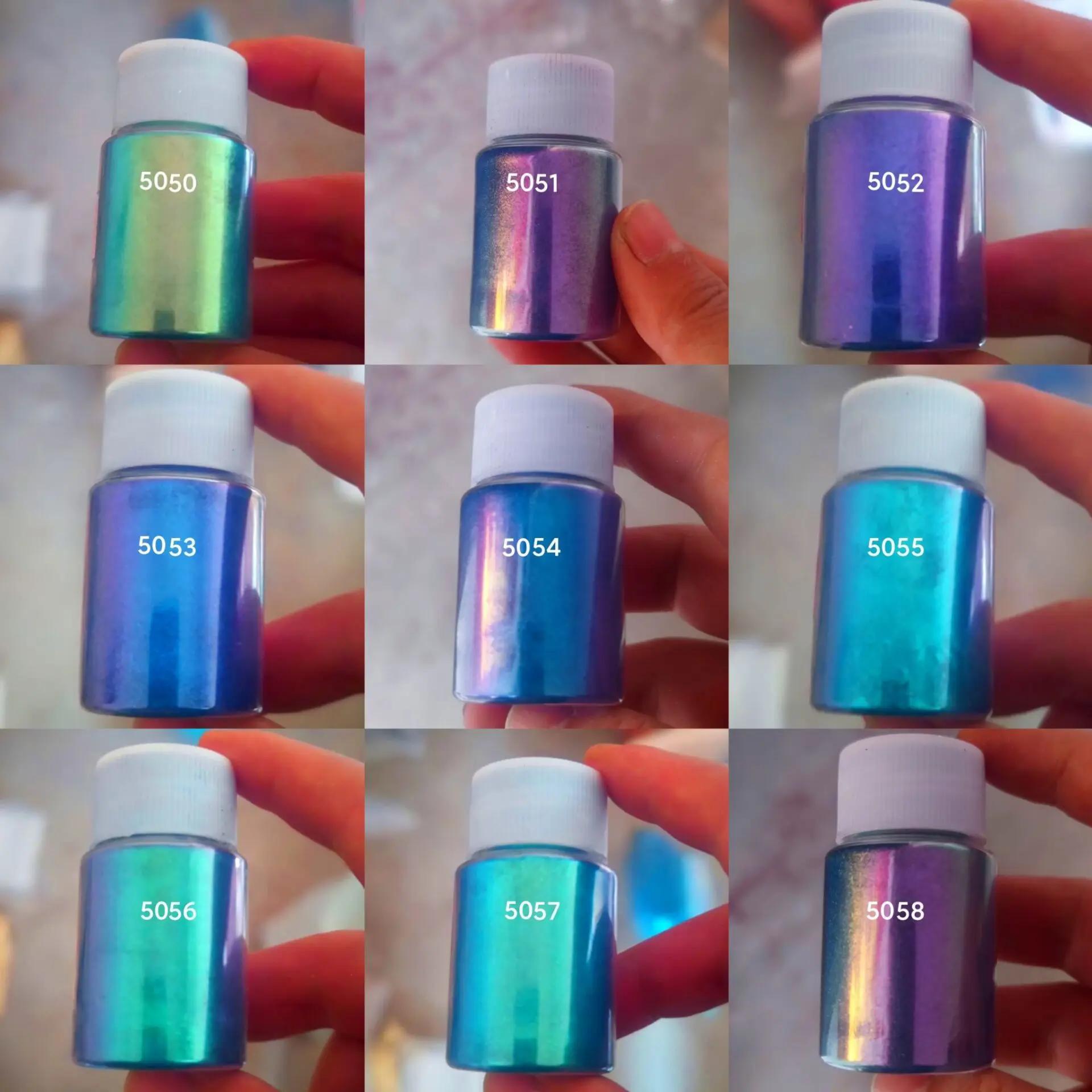 Poudre de mica caméléon, 20 couleurs, pour les élections, résine xy, pigment perlé, pour Regina exec