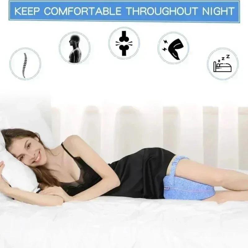Oreiller de jambe en coton à mémoire de forme, cœur creux, côté de grossesse, dormeur, sciatique ort