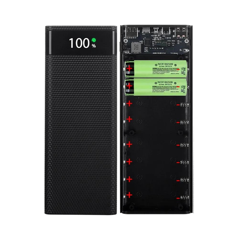 8X18650 double USB batterie externe coque Micro USB Type C 5V 4.5A boîtier de bricolage boîte de sto