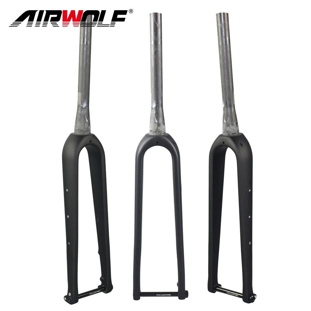 AIRWOLF 700C fourche à gravier frein à disque fourche de vélo de route pneu Max 700 45C ou 27.5*2.1 