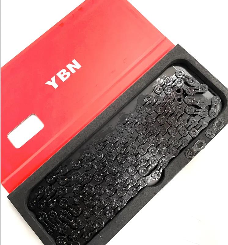 YBouches-Chaîne de vélo de route pour Shimano, SRAM, DLC, JO9, 10, 11, 12s, Speed SLA, Black Hollow 