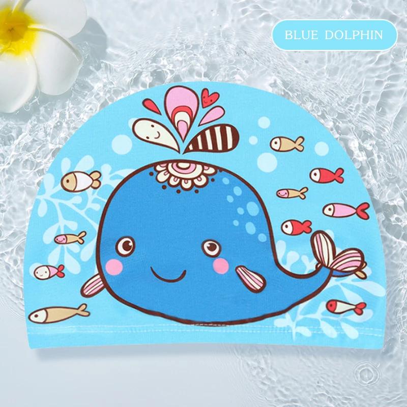 Chapeaux de natation enfant garçon et fille - Modèles dessin animé mignon tissu confortable pour plage et piscine - Accessoire plage