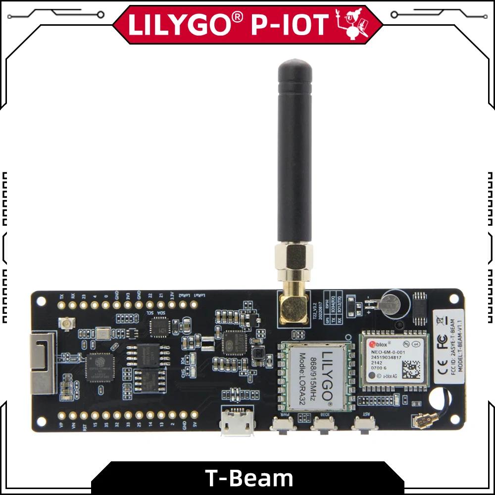 LILYGO® TTGO T-Beam ESP32 Carte de développement LoRa 433MHz 868MHz 915MHz 923MHz SX1278 SX1262 SX12