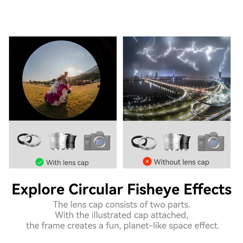 TTArtisan APS-C 7.5mm Ustensiles de cuisine Fisheye Objectif pour la photographie de portrait avec N