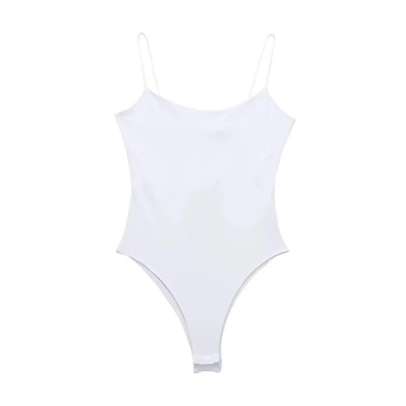 MUJER 2025 body moulant Sexy pour femmes blanc noir dos nu body femmes une pièce combinaisons pour f