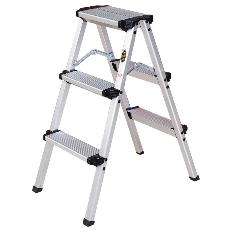 Échelle domestique pliante en alliage d'aluminium épais, tabouret à chevrons, échelle à cinq marches