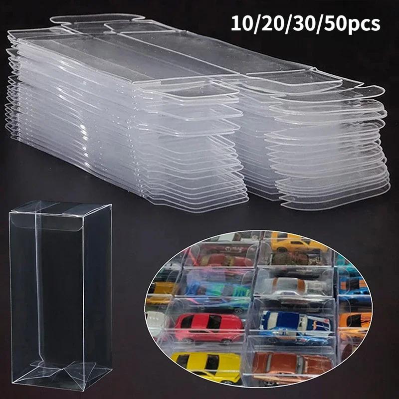 Boîte d'exposition transparente en PVC pour modèle de voiture, support de rangement anti-poussière, 