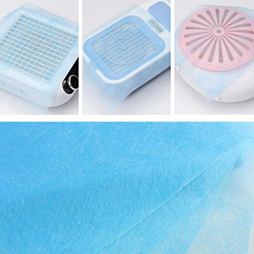 Ensemble de papier filtre collecteur pour aspirateur d'ongles, 100 pièces, 20x24cm, anti-poussière,