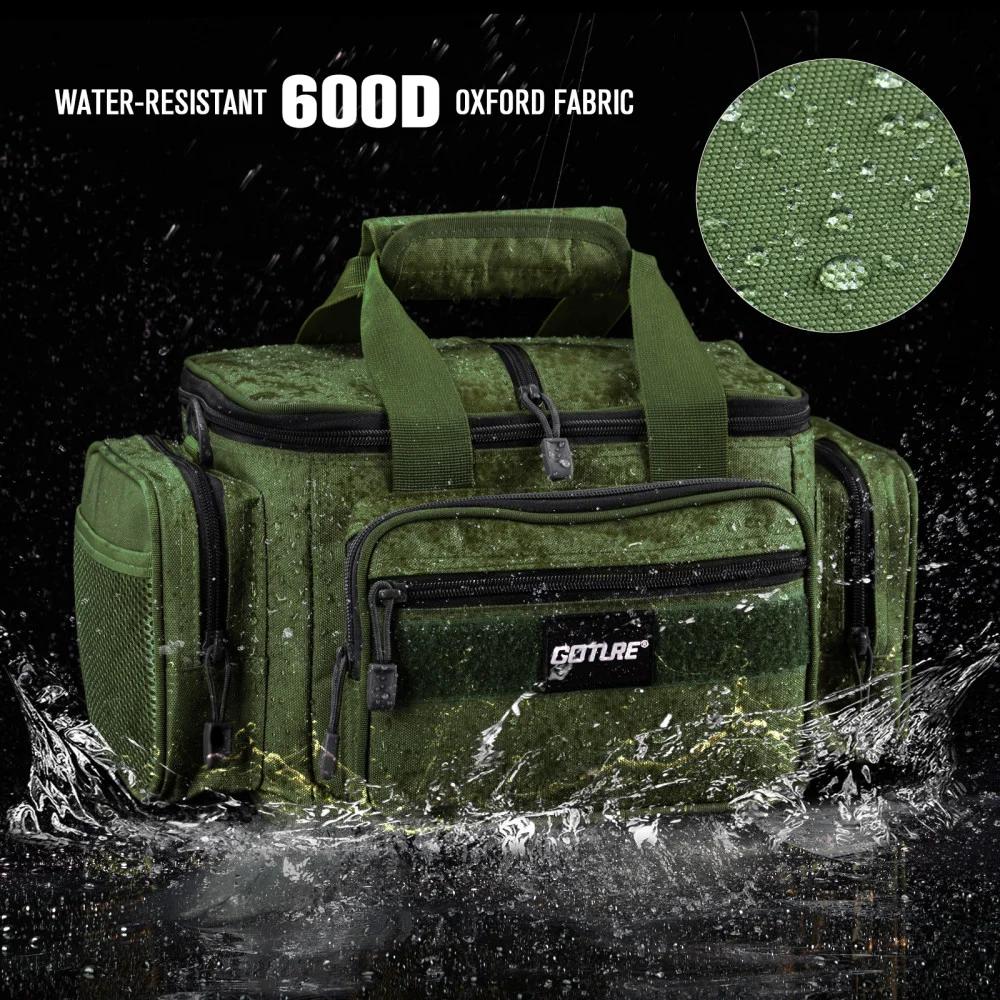 Goture – sacs de pêche à bandoulière en tissu Oxford 600D, sacs de rangement durables de grande capa