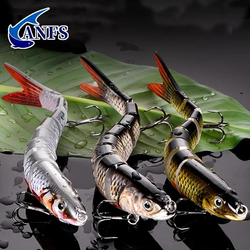 Leurres de pêche multi-articulés Swimbait manivelle appât lent coulant bionique appât artificiel eau