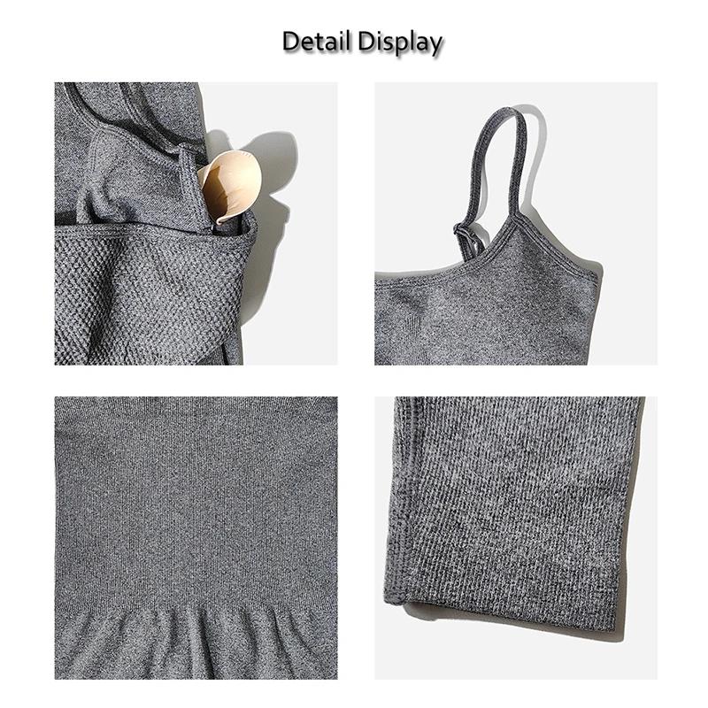 Ensemble survêtement yoga femme sans coutures - Combinaison fitness confortable et élégante