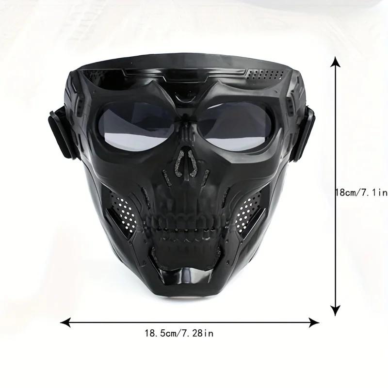 Masque de crâne de moto, lunettes coupe-vent, lunettes d'équitation pour sports de plein air, access