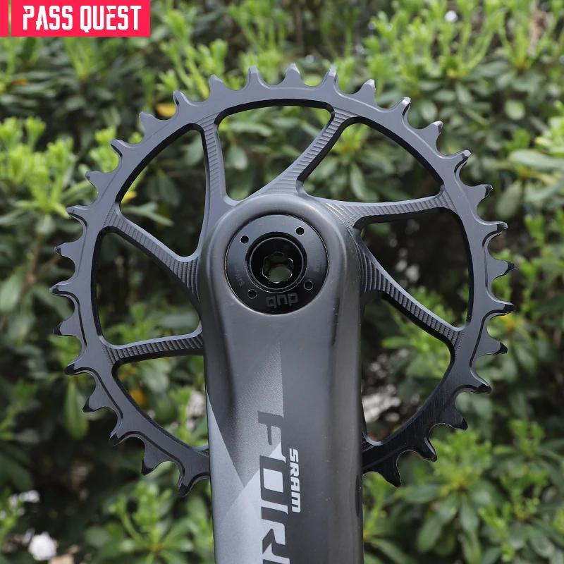 PASS QUEST  3mm Offest VTT 8-Bolt  Plateau Dents étroites et larges Monture directe Vélo Roue à chaî