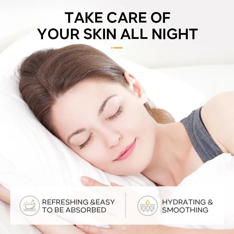 100 pièces LAIKOU masque de sommeil hydratant Sakura escargot algues Centella masque facial tendre e