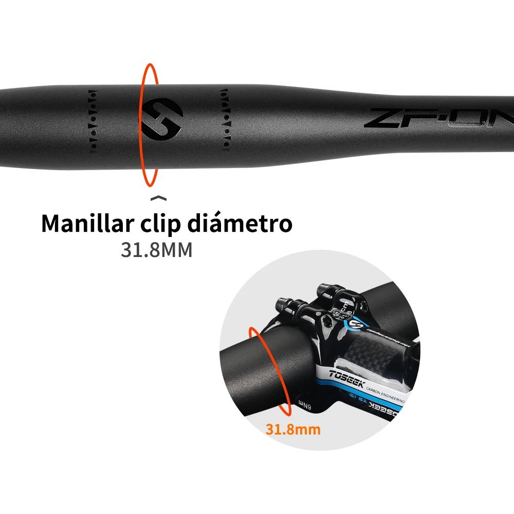 TOSEEK ZF-ONE vtt guidon de vélo en carbone guidon 31.8*580-720/740/760mm guidon noir mat pour acces