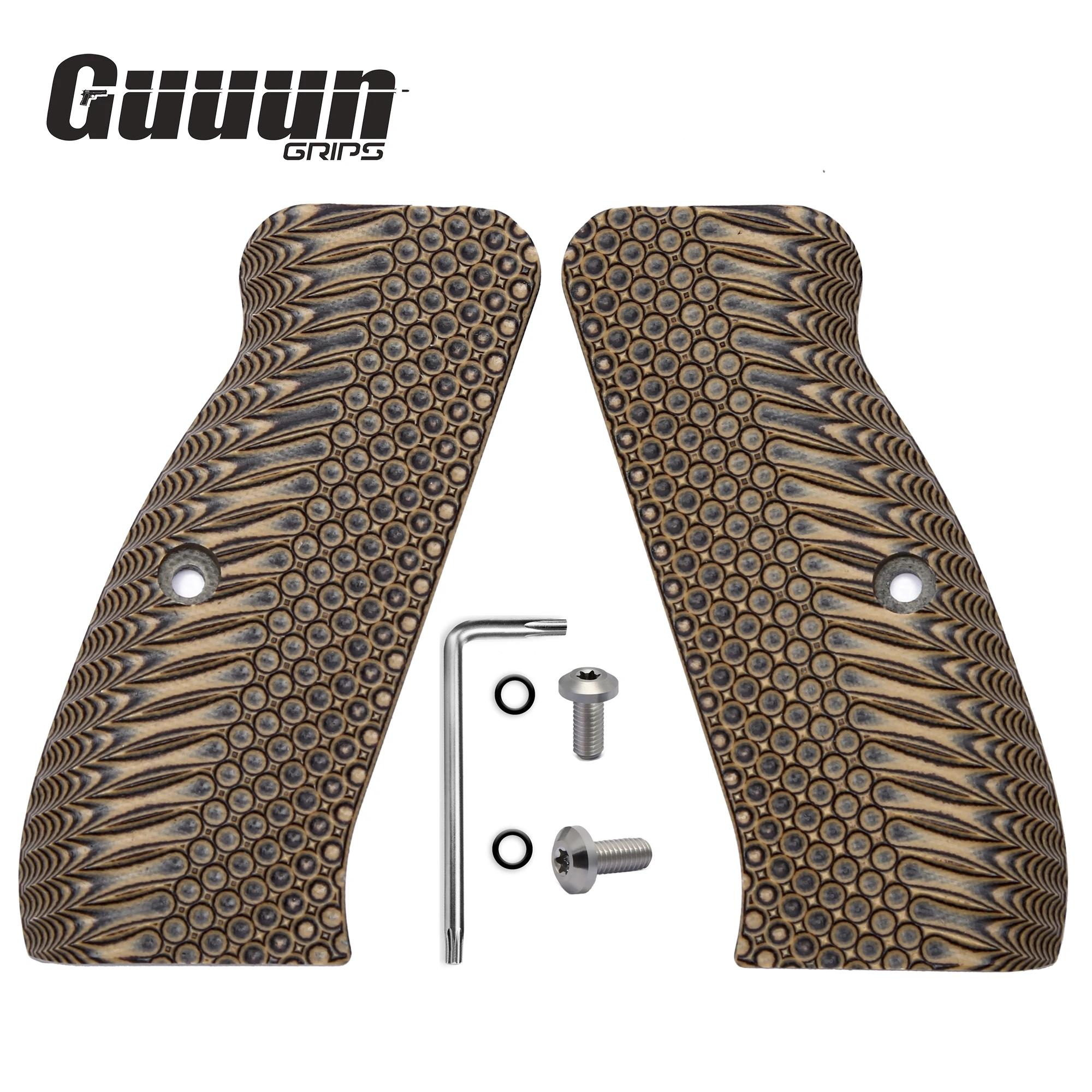Guuun G10 CZ 75 Poignées pour SP-01 CZ pleine grandeur OPS DulBergamo 8 options de documents