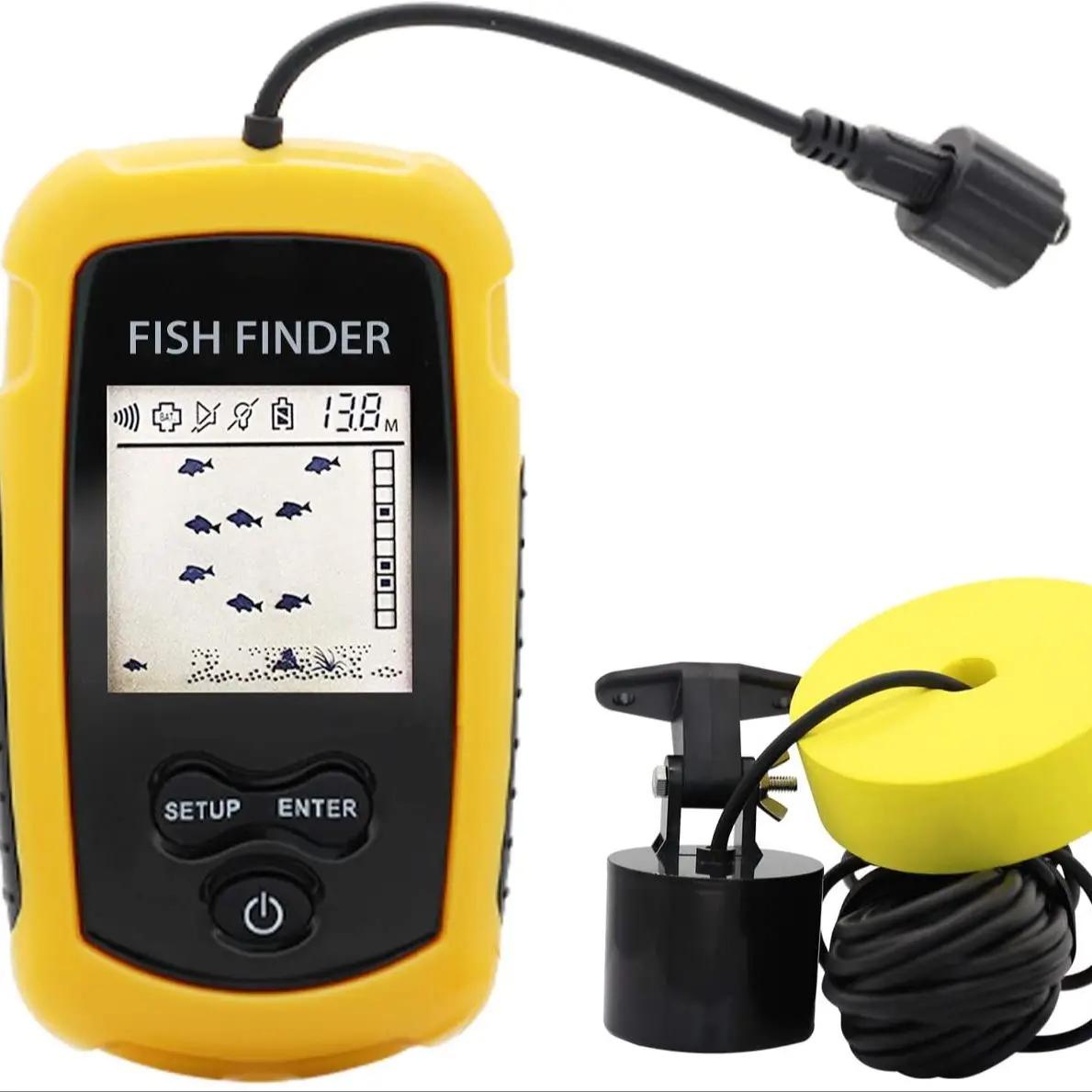Alarme 100M Sonar Portable détecteur de poisson 45 degrés couverture du Sonar écho sondeur alarme tr