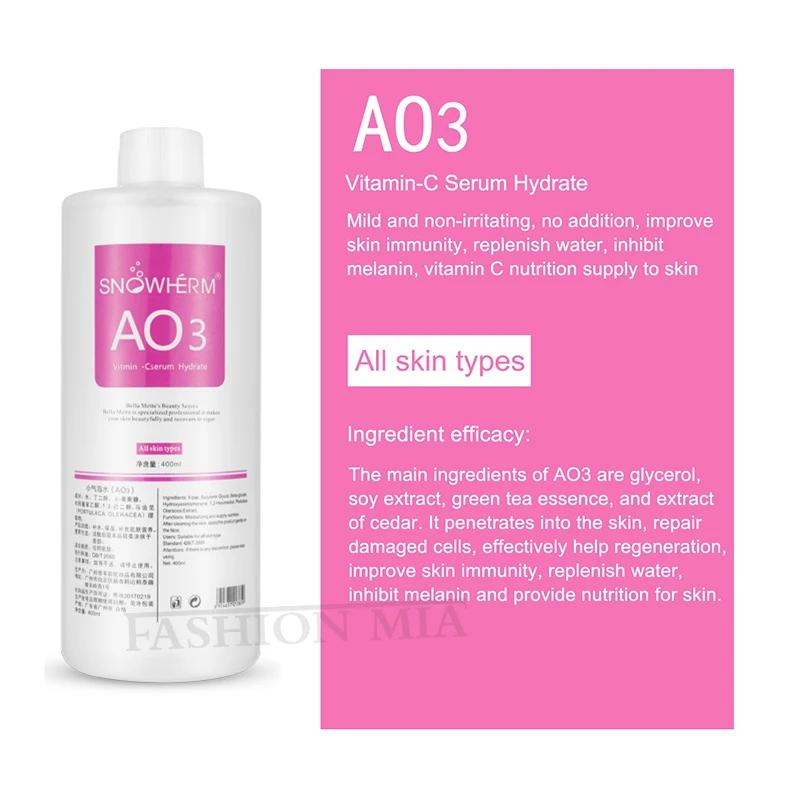 Sérum hydrofacial liquide pour le visage AS1 SA2 AO3, solution Aqua Peel pour machine de beauté, soi