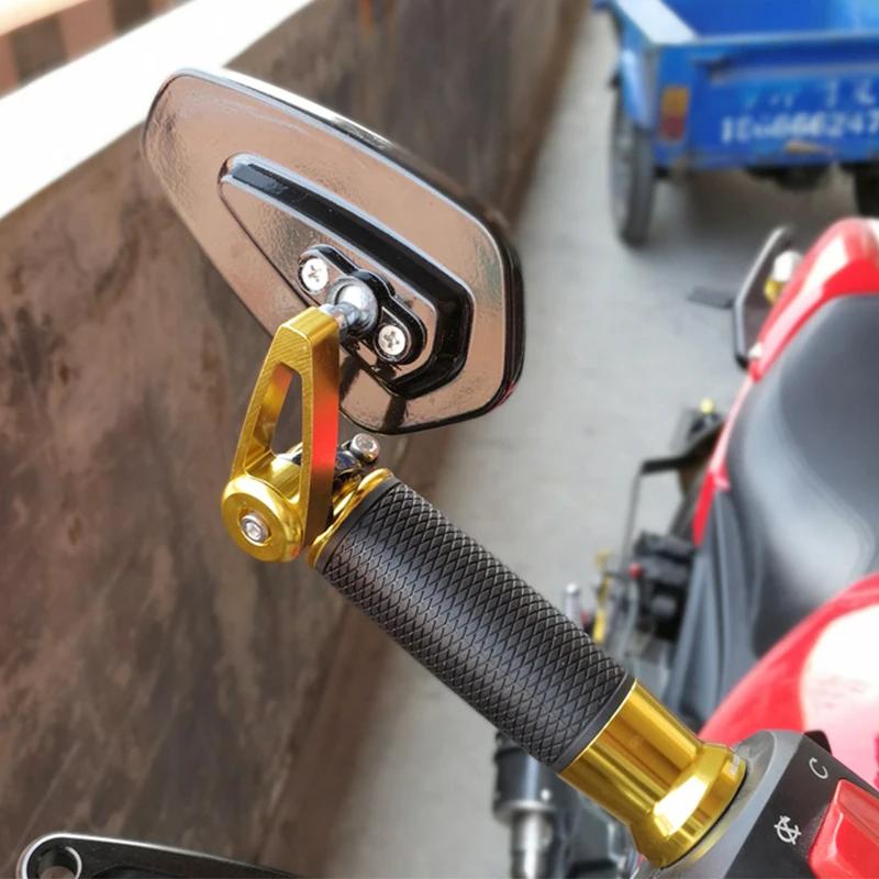 EADavid-Rétroviseurs de moto universels, guidon d'extrémité de barre de scooter, accessoires de rétr