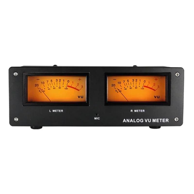 VU meter très sensibleSpectromètre musicalCarré grand VU MeterLED rétro-éclairage chaudDual-mode Osc