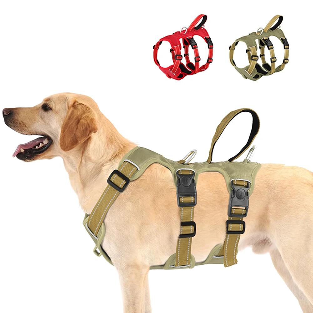 Harnais réfléchissant pour chien, gilet en maille et Nylon pour animaux de compagnie, harnais réglab