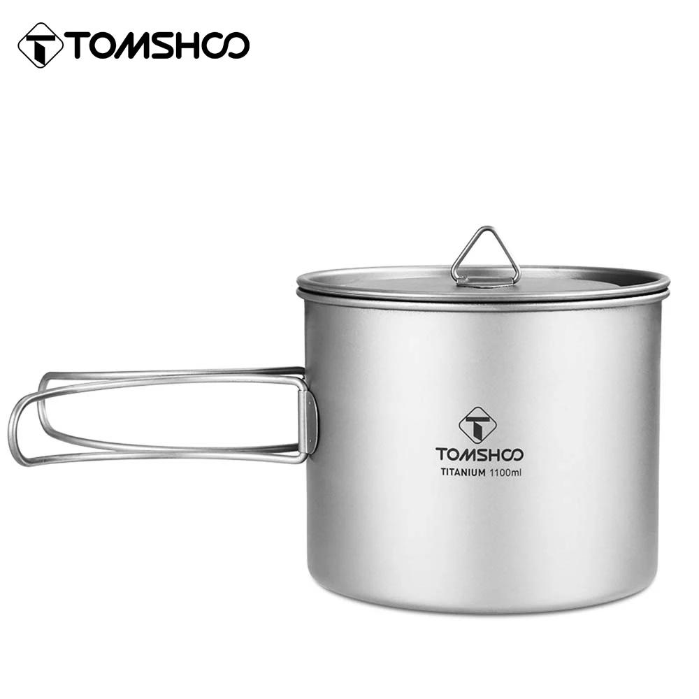 Tomshoo-Tasse en titane pour camping en plein air, tasse à eau de pique-nique, ustensiles de cuisine
